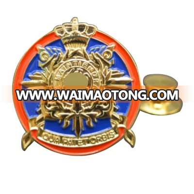 Custom3D logo Design Metal Lapel Pin gold Badge